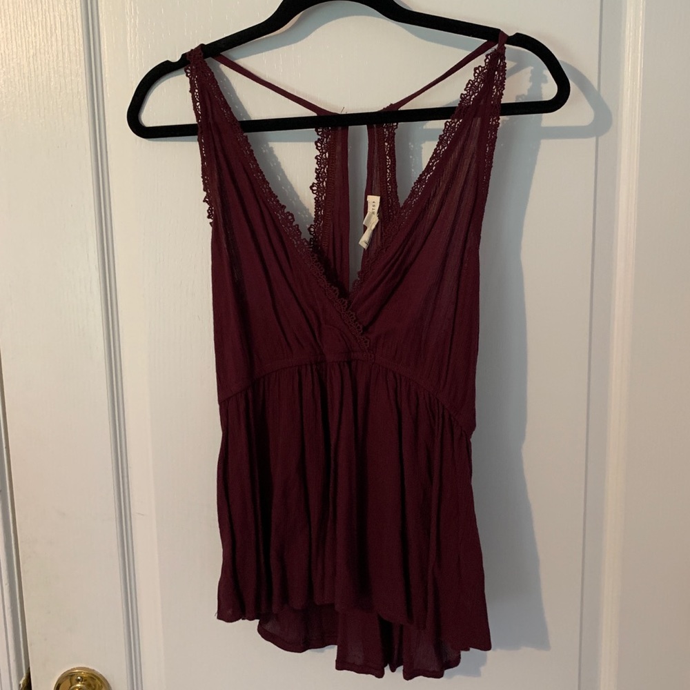 Maroon tank top